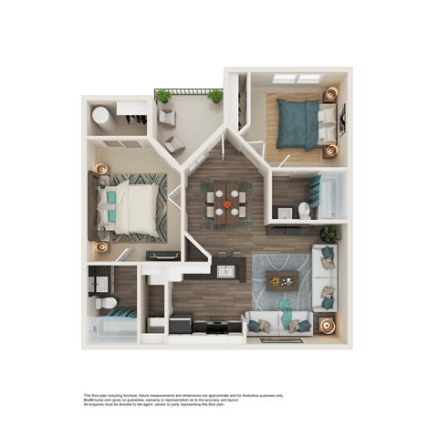 2 Bed 2 Bath Floor Plan | 765 Sq. Ft. at Element Deer Valley in AZ 85027